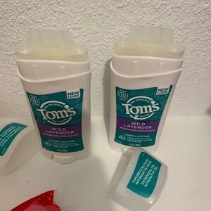 Tom's of Maine Wild Lavender Deodorant NEW package of TWO